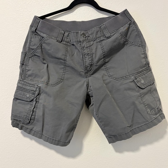 Carhartt Pants - Carhartt Women’s Gray Relaxed Fit Cargo Shorts Size 14 Workwear Hiking